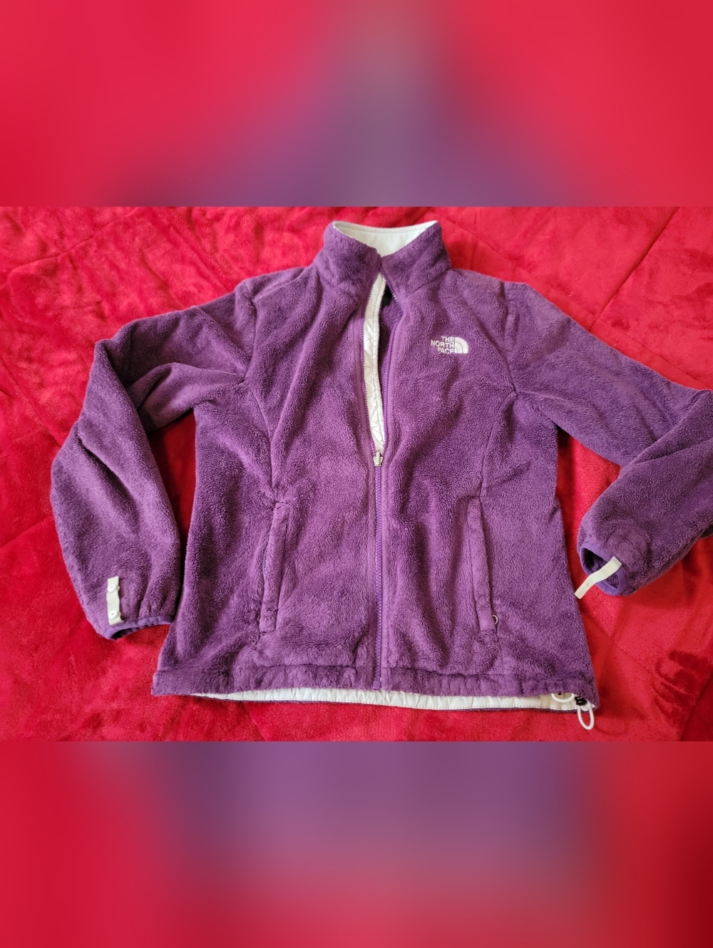 The North Face women's Osito fleece jacket in purple